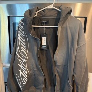Cold Culture Script Zip Hoodie - XS